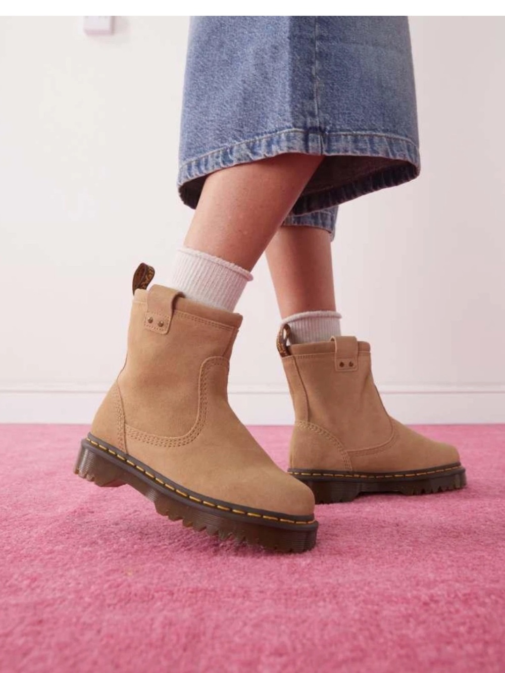 Dr. martens SUEDE BIKER BOOTS size women’s 9